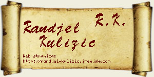 Ranđel Kulizić vizit kartica